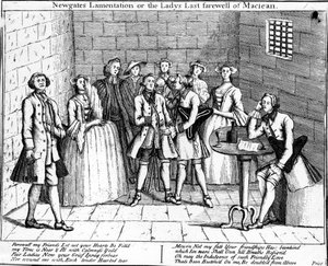 Lamentation de Newgate, ou le dernier adieu de Maclean, 1750 - English School